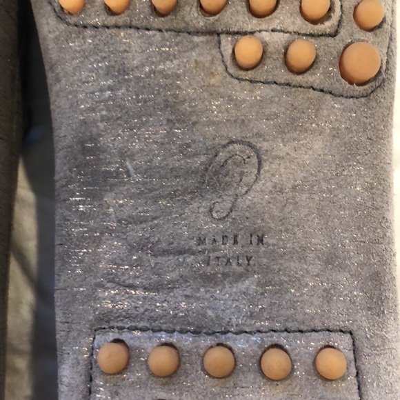 ❌SOLD❌M. Gemi Gray Metallic Loafers - Picture 9 of 11